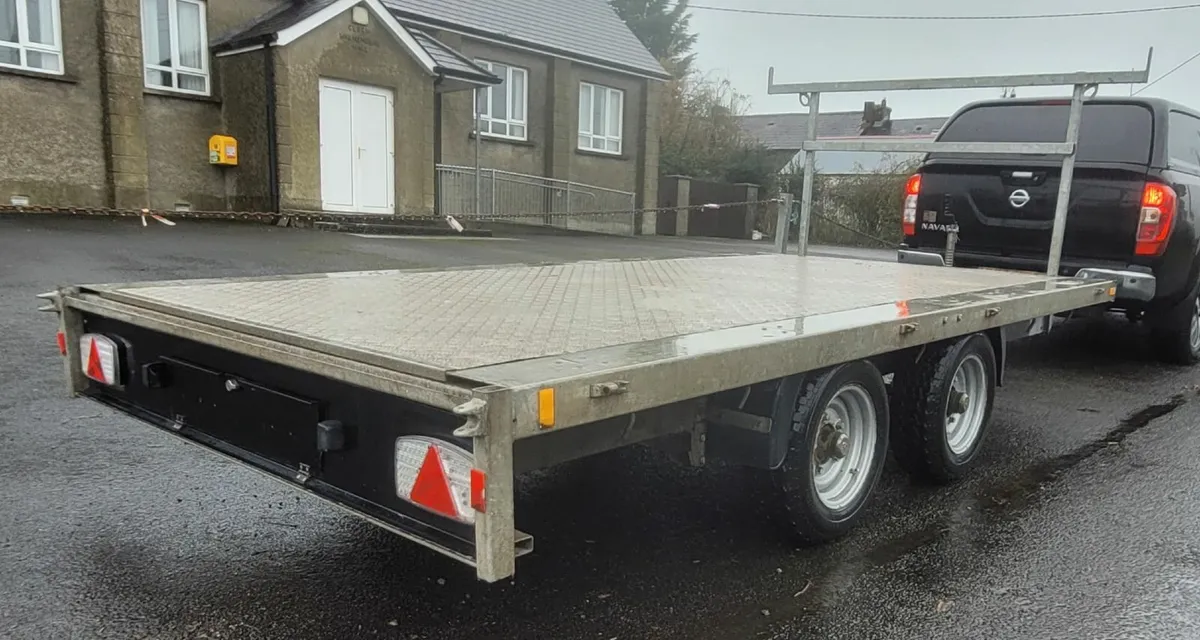 2022 Nugent Double Axle Flat Bed Trailer 12x6ft - Image 4