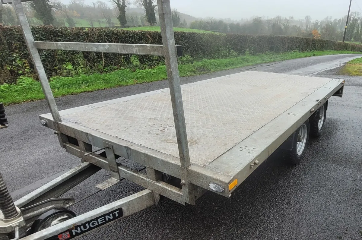 2022 Nugent Double Axle Flat Bed Trailer 12x6ft - Image 2