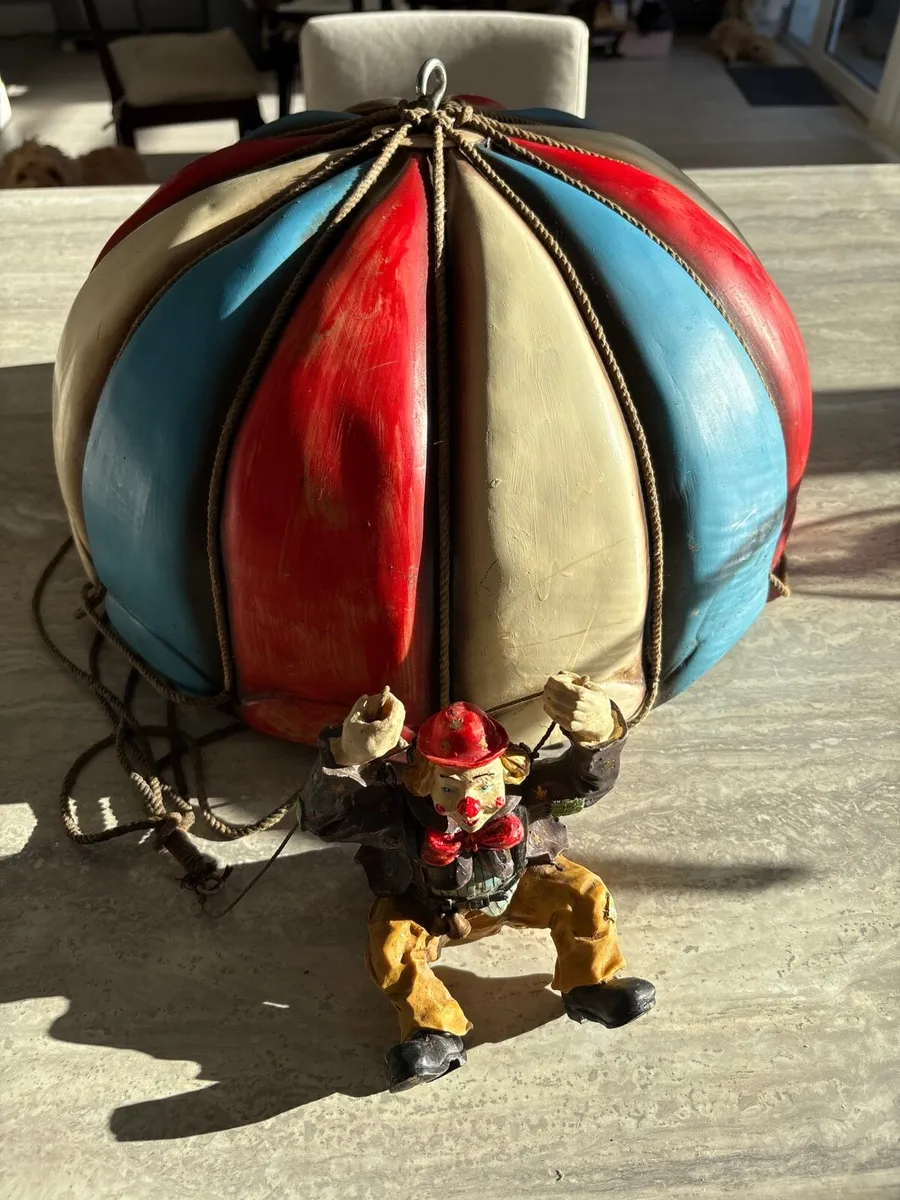 Mid century clown on parachute - Image 1