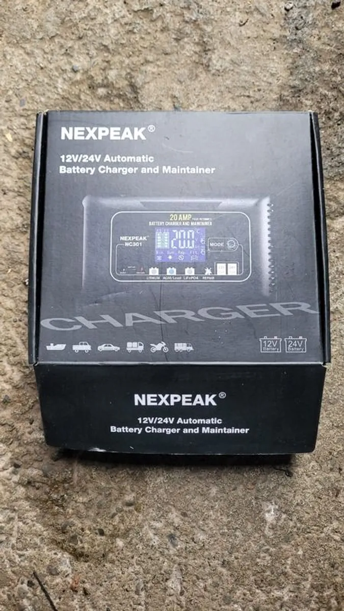 NEW Nexpeak 12v/24v automatic charger/maintainer - Image 1
