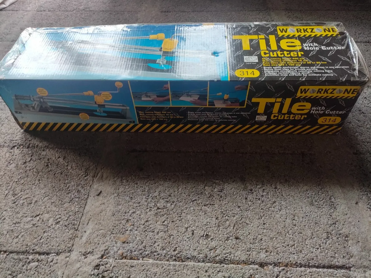 Tile cutter with hole cutter, New and never used. - Image 3