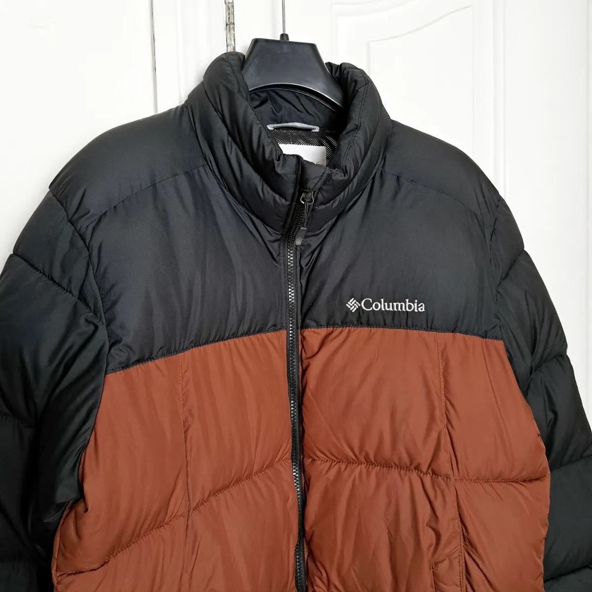 Columbia Black Brown Puffer Insulated Jacket M - Image 3
