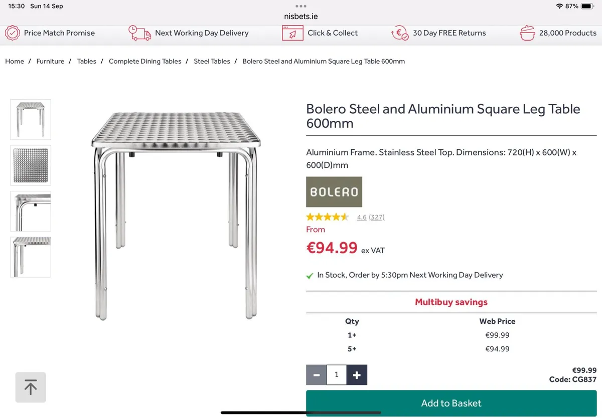 Table’s & Chairs - Image 1