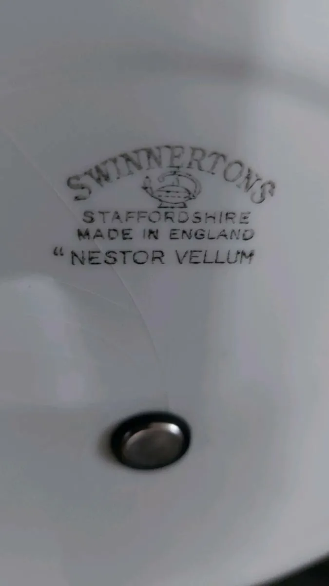 Vintage two tier Staffordshire cake stand - Image 3