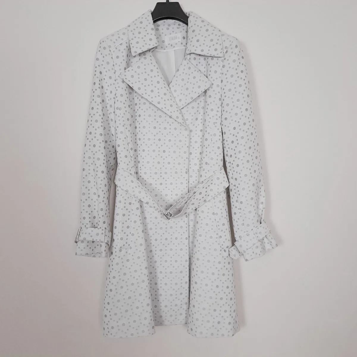 Savida White Broderie Trench Coat 14UK/42EU - Image 1