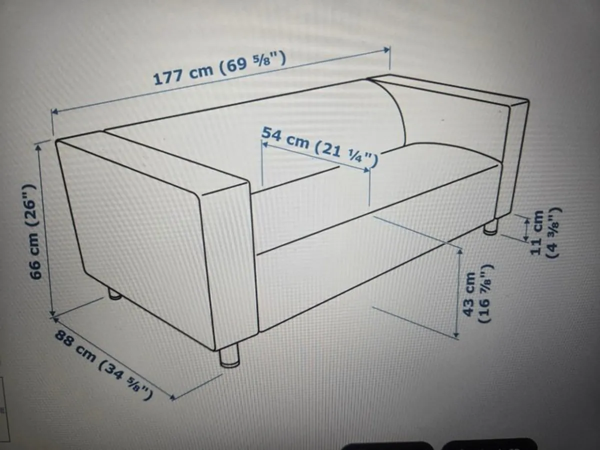 2-Seater IKEA Klippan Sofa - Image 2