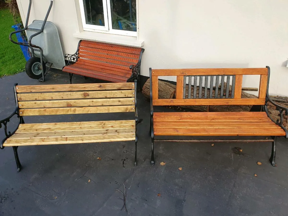 Cast iron garden bench - Image 1