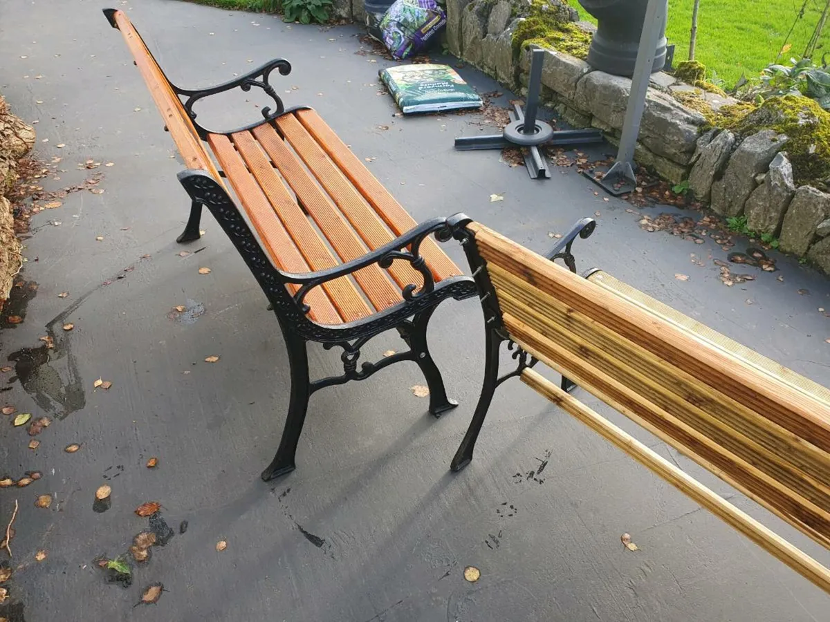 Cast iron garden bench - Image 2