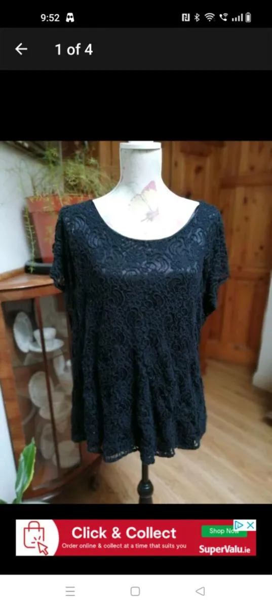 So Fabulous. Black top. Fully lined plus size - Image 1