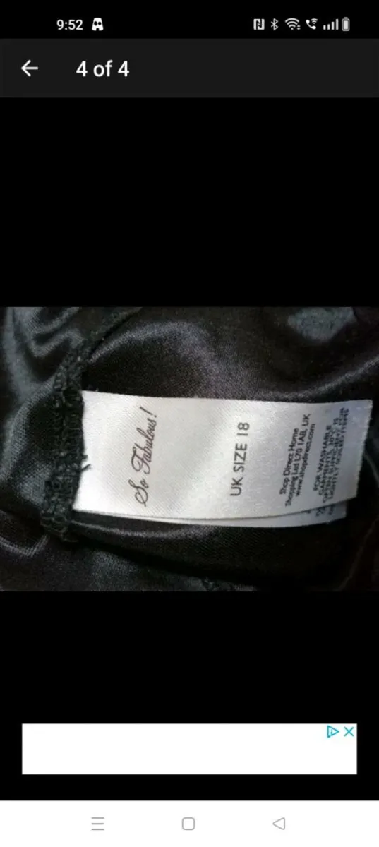 So Fabulous. Black top. Fully lined plus size - Image 4