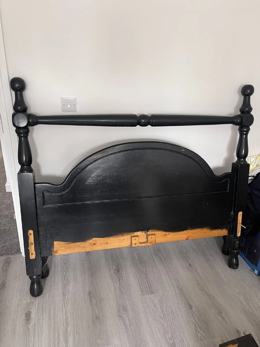Wooden Double Bed Frame - Image 2