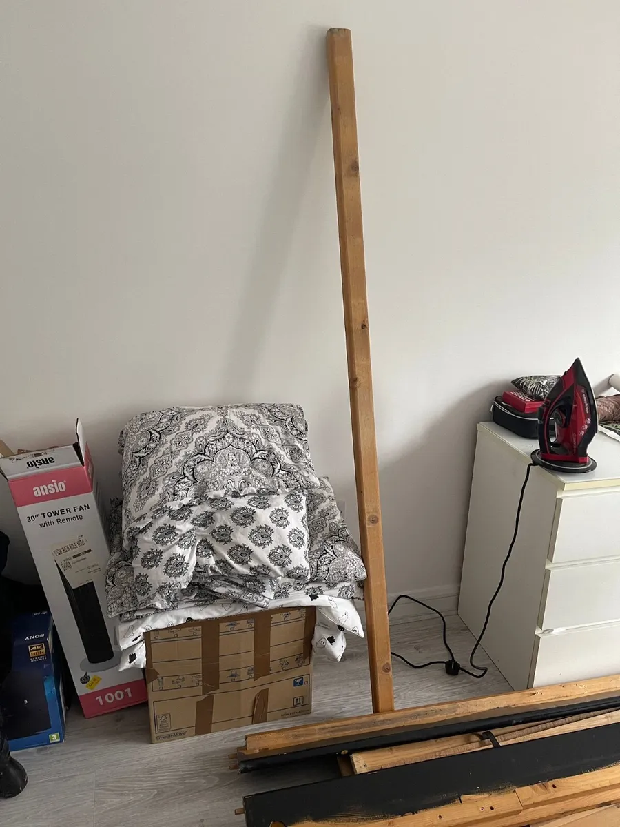 Wooden Double Bed Frame - Image 3