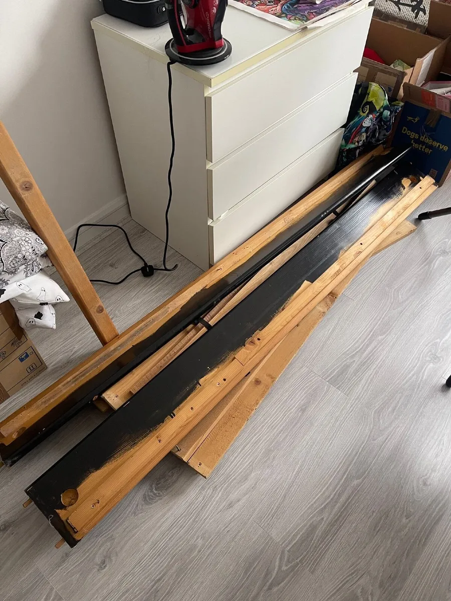 Wooden Double Bed Frame - Image 4