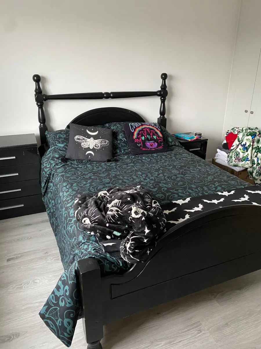 Wooden Double Bed Frame - Image 1