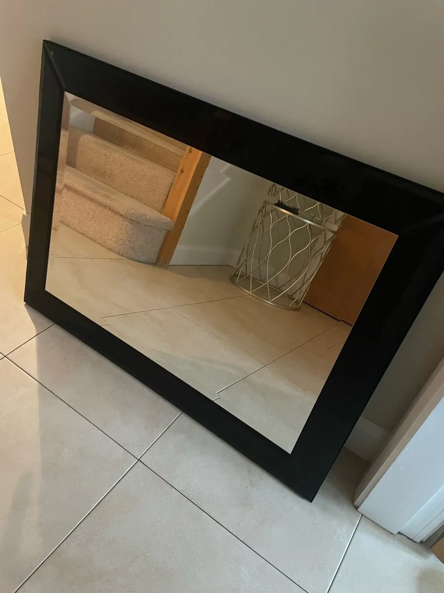 Black framed Mirror - Image 3