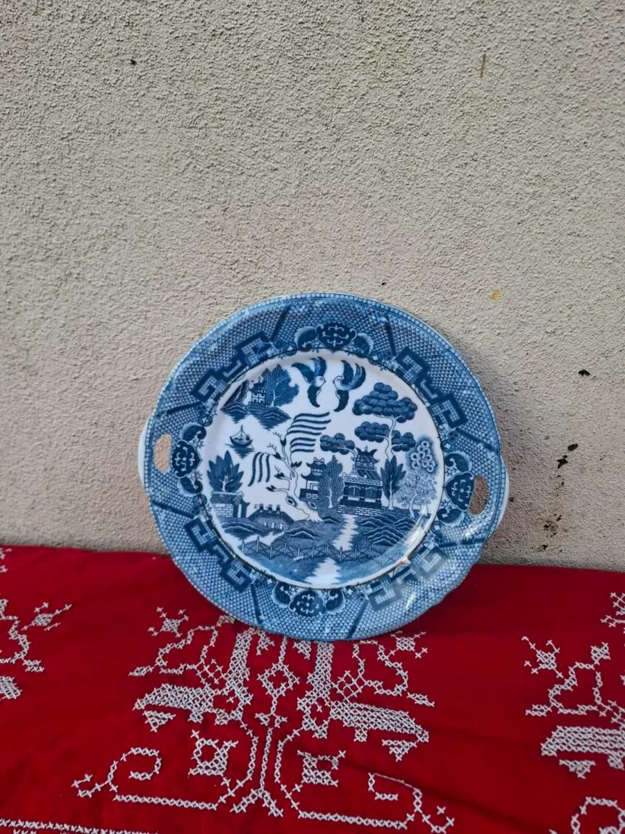 Willow style china service plate postage possible - Image 1