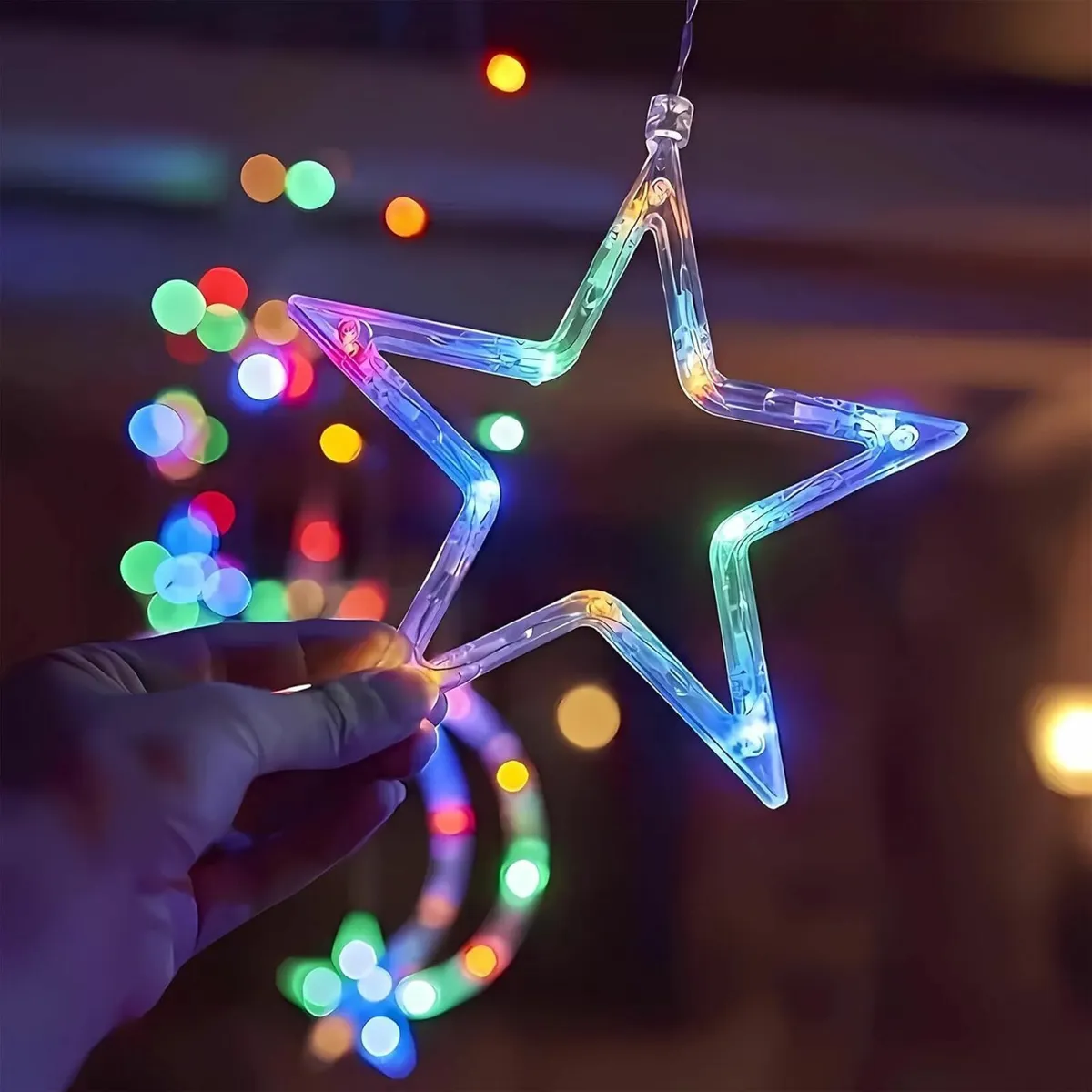Christmas Window Lights Decorations 138 LED Star - Image 3