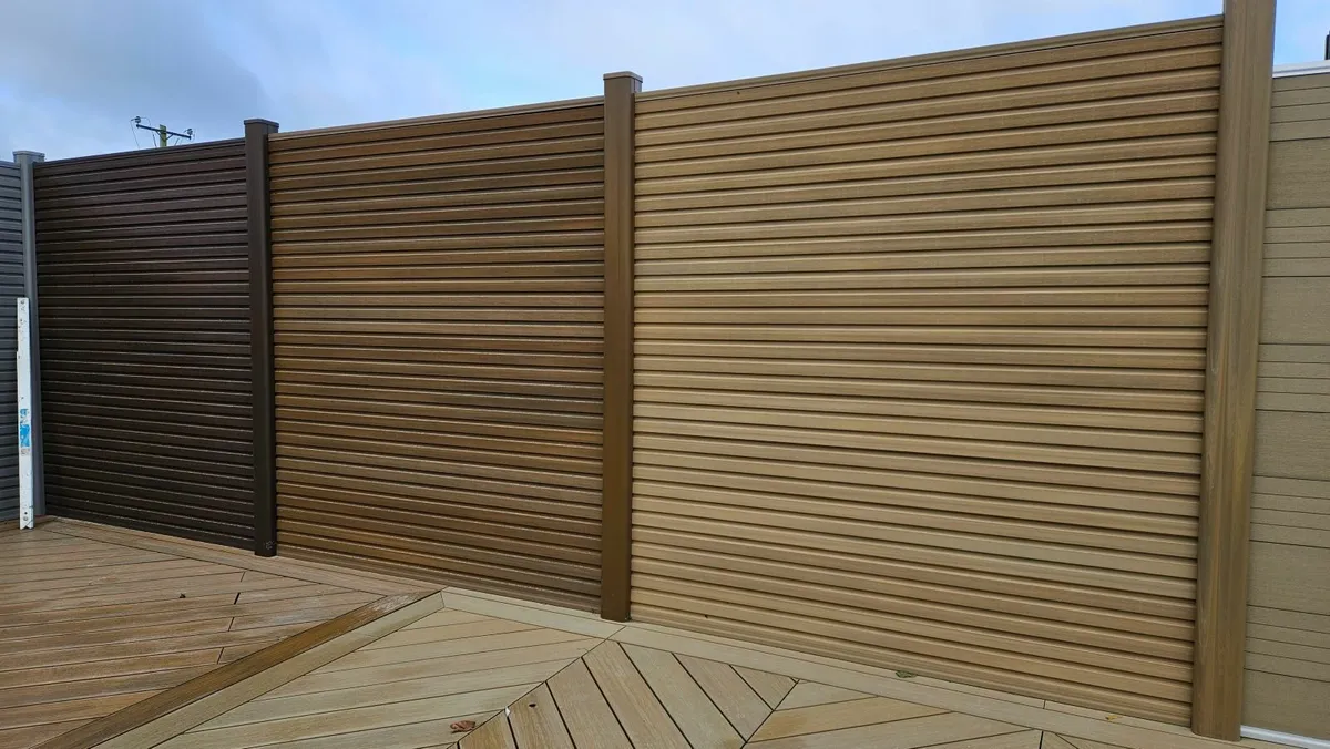 Composite Slatted Fencing Set - Image 1