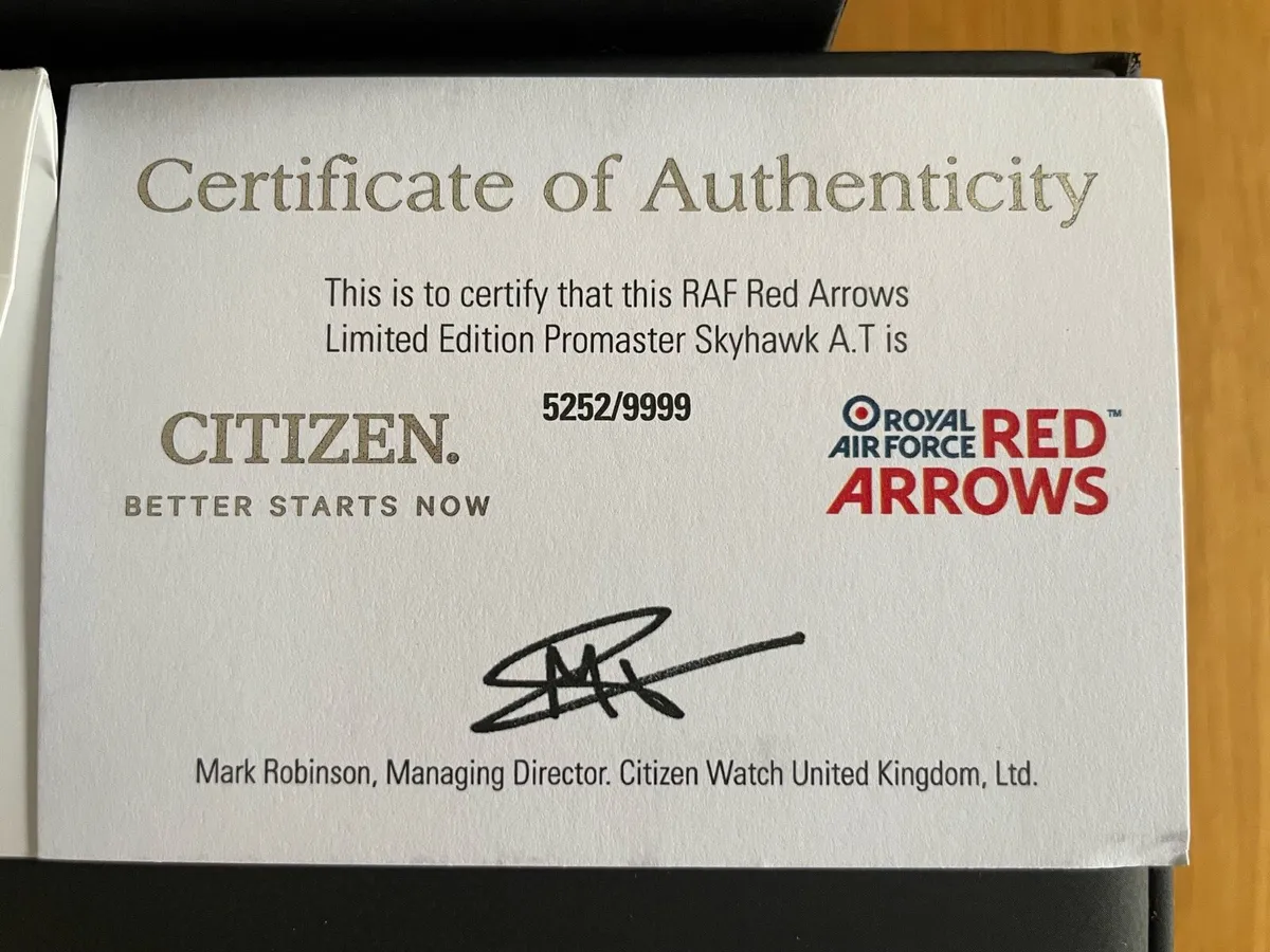 Citizen Red Arrows Skyhawk AT JY8087-51E - Image 3