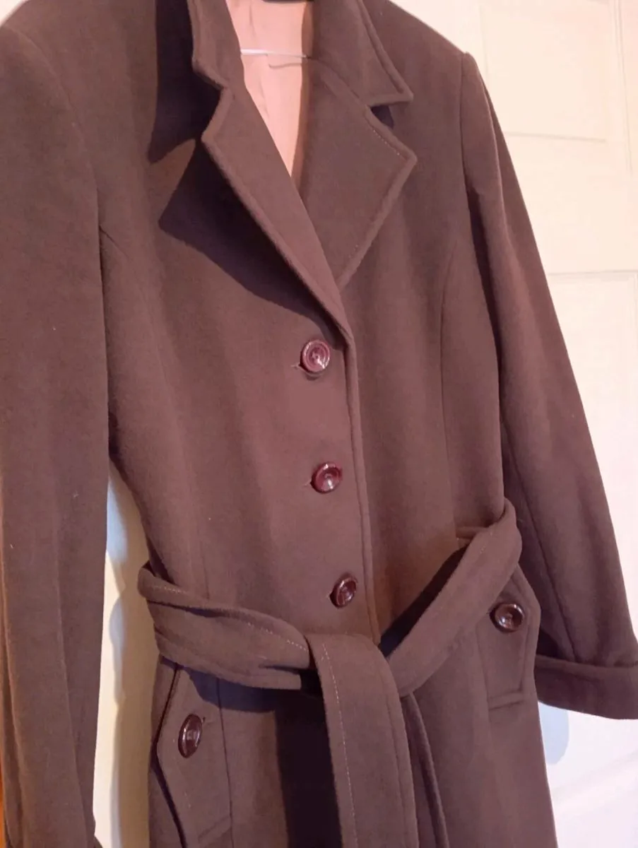 Chocolate brown coat from Next . - Image 1