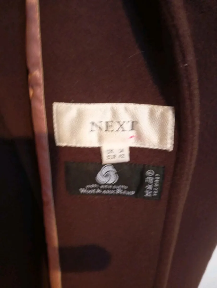 Chocolate brown coat from Next . - Image 2