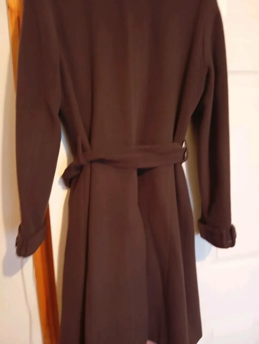 Chocolate brown coat from Next . - Image 3