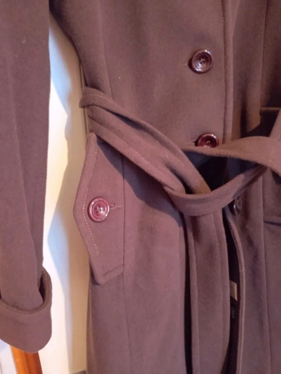 Chocolate brown coat from Next . - Image 4