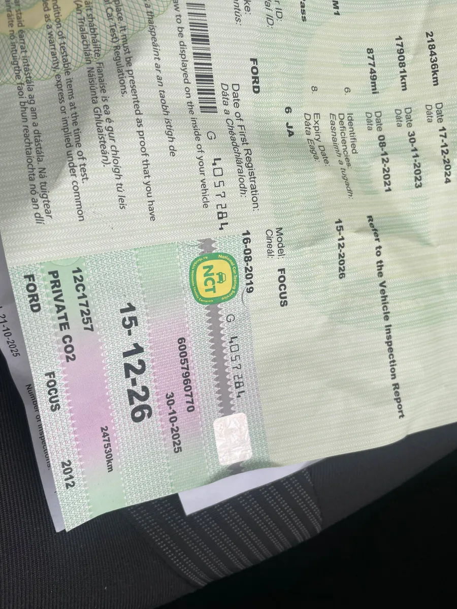 Ford Focus 2012 , new Nct , service history - Image 4