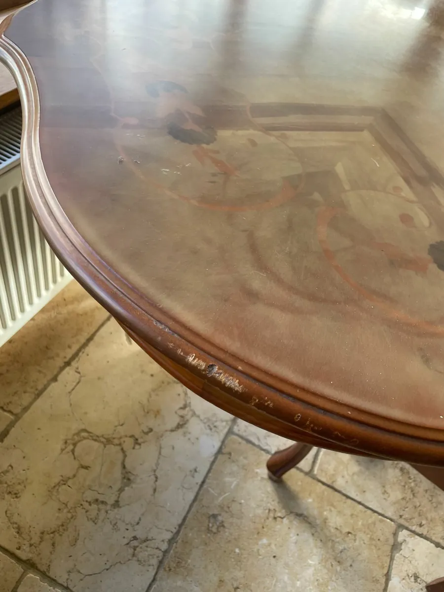 Antique Table with 6 Chairs - Image 2