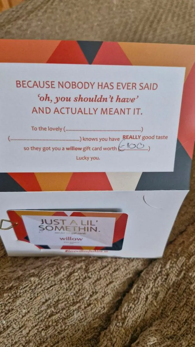 Willow Gift Voucher - Image 1