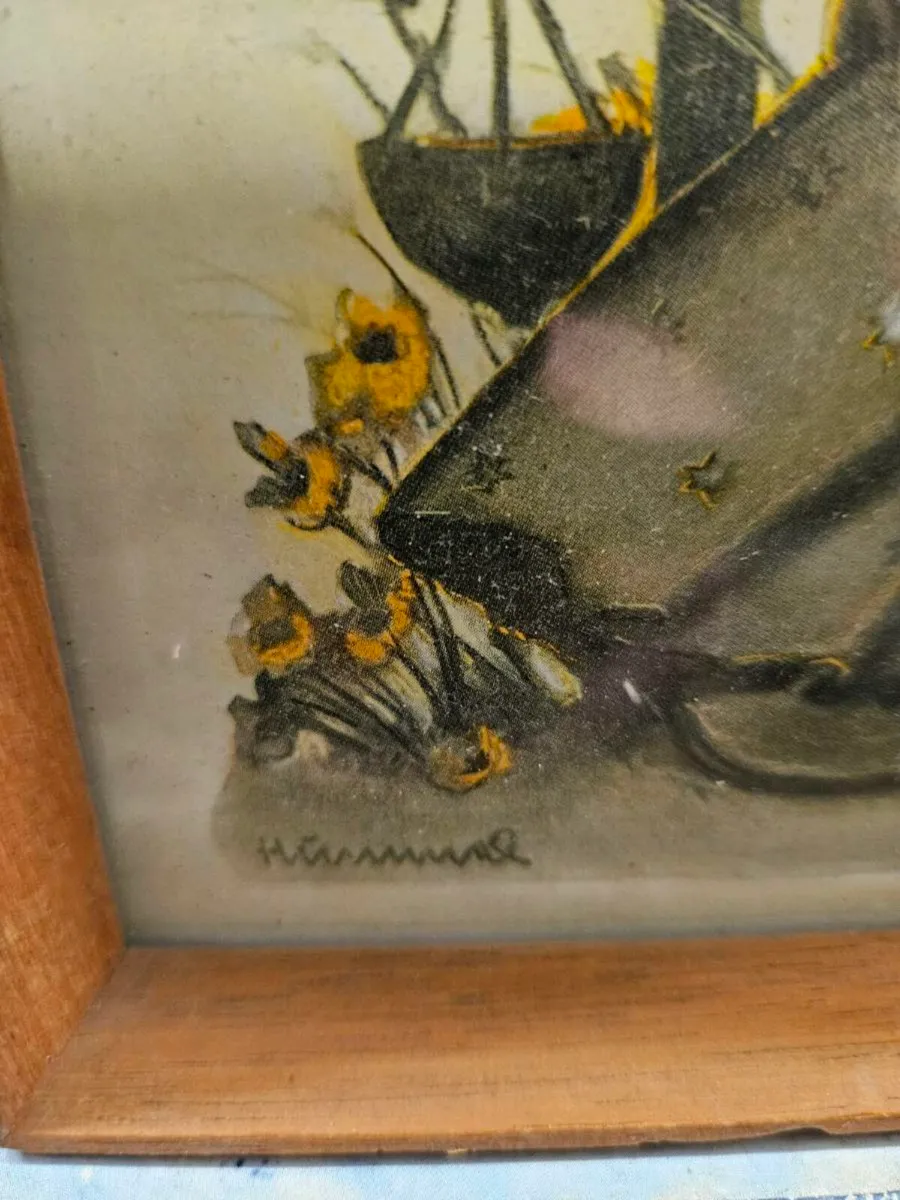 Vintage Retro Hummel Picture - Image 3