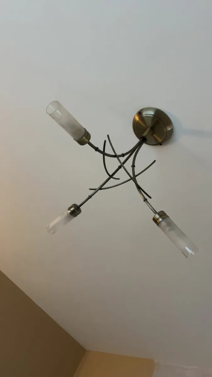 table lamp and pendant - Image 1