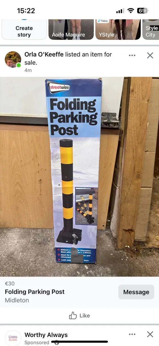 Folding Parking Post - Image 2