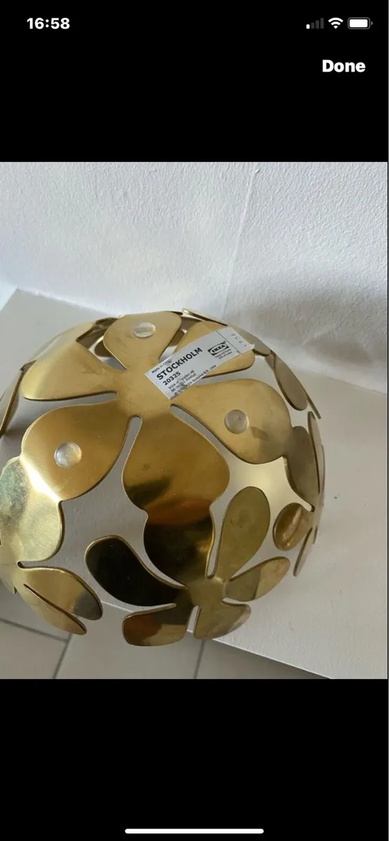 Vintage Brass Fruit Bowl - Image 3