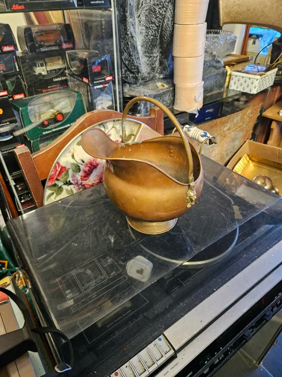 Vintage Antique Copper Bucket - Image 1