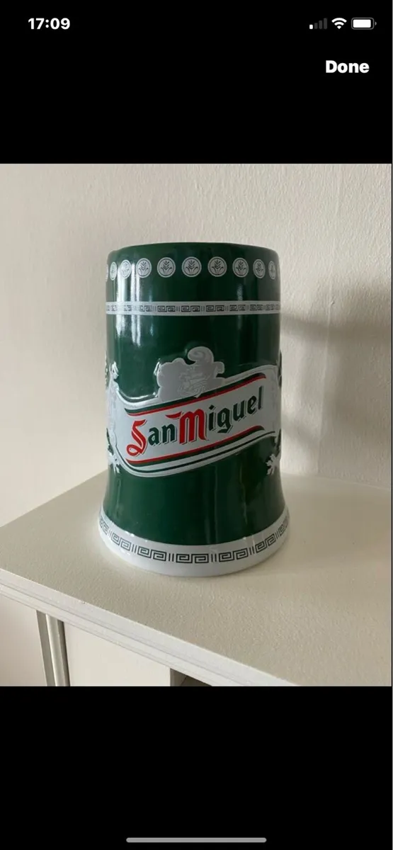 Rare San Miguel ceramic tankard - Image 1