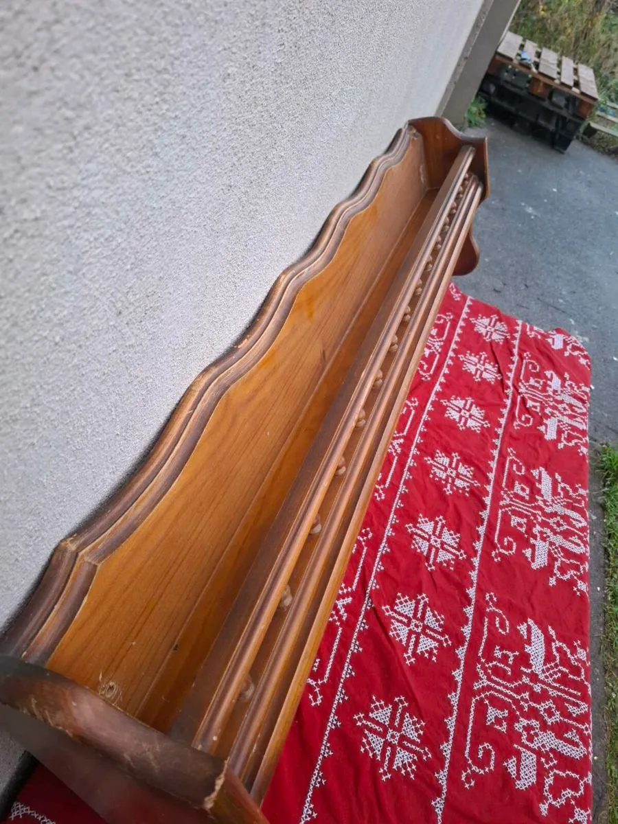 104cm wood shelf coat holder postage possible - Image 4