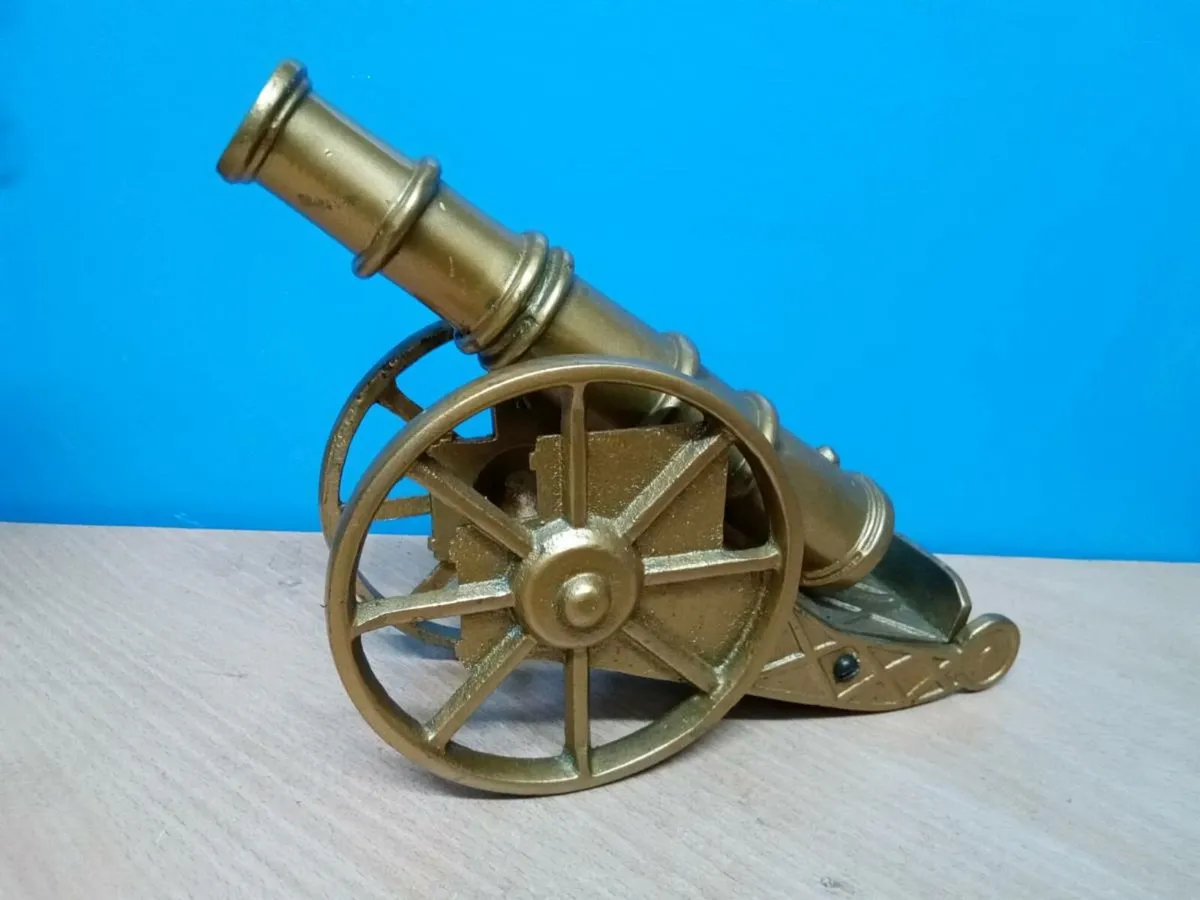 Vintage Cast Iron Ornamental Cannon - Image 1