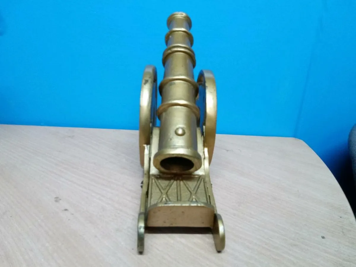 Vintage Cast Iron Ornamental Cannon - Image 3