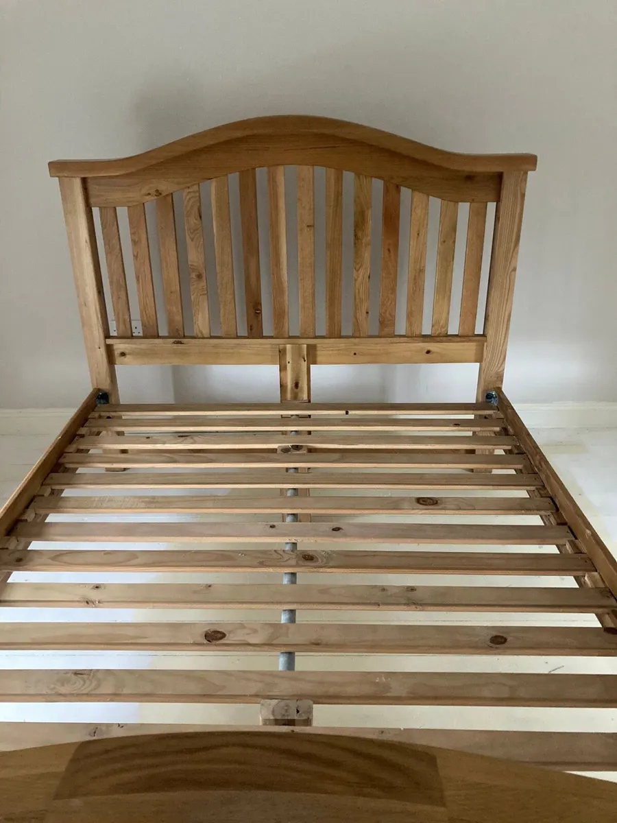 Bed Frame - King Size - Solid Oak - Image 2