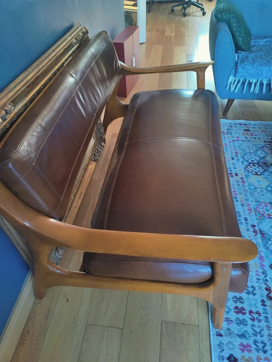 2 seater mid century sofa - Image 4