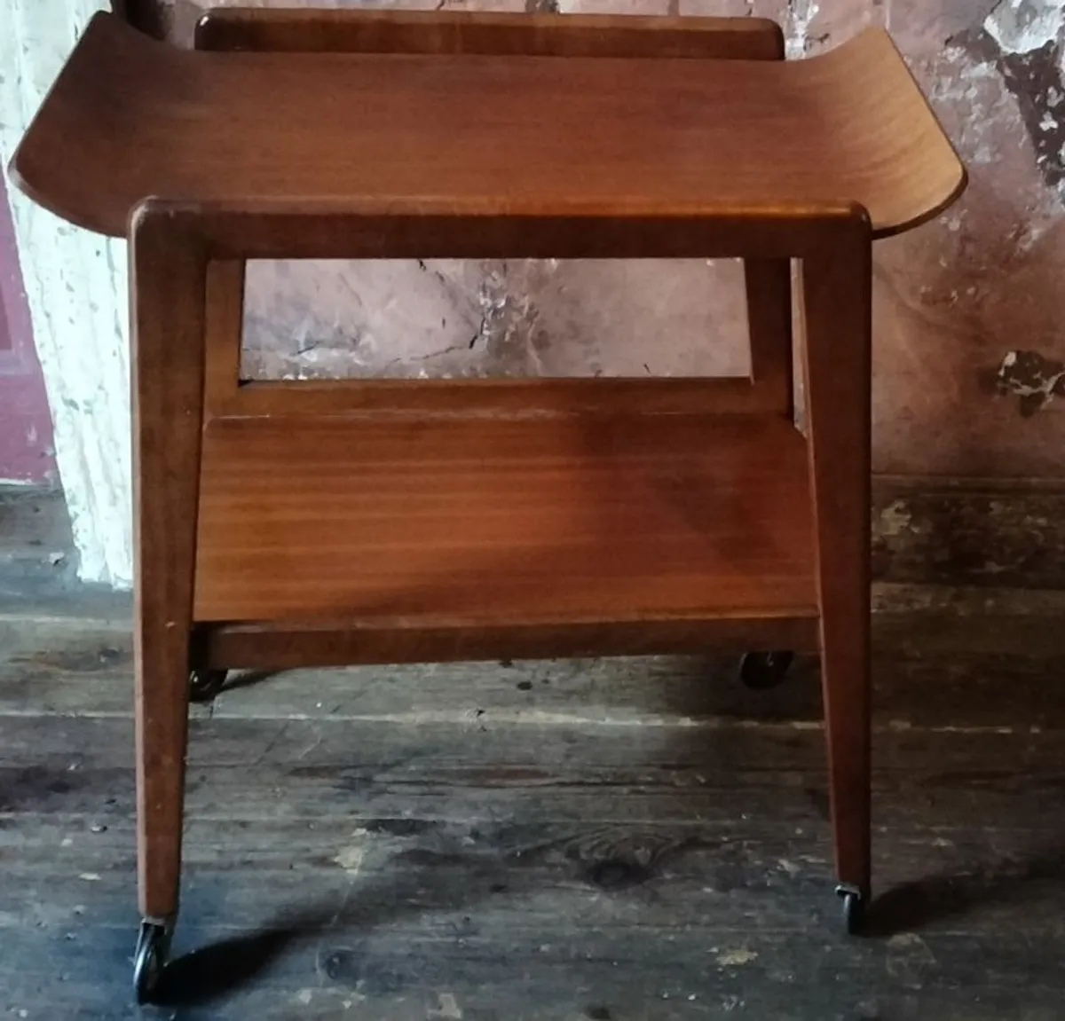 A  Dutch retro teak Trolley - Image 1