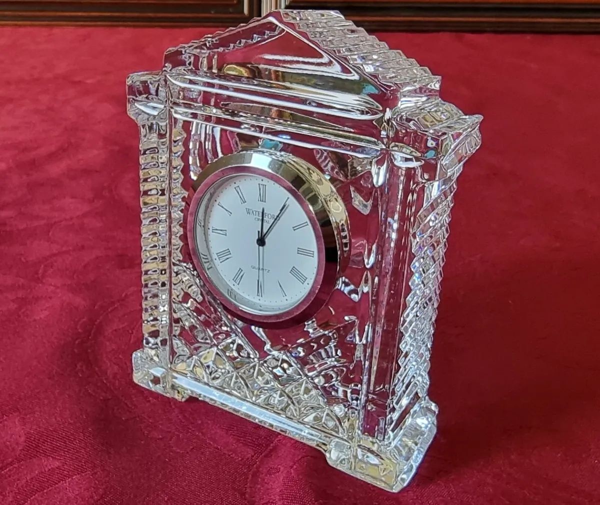 Waterford Crystal Mantle Clock Made In Ireland - Image 3