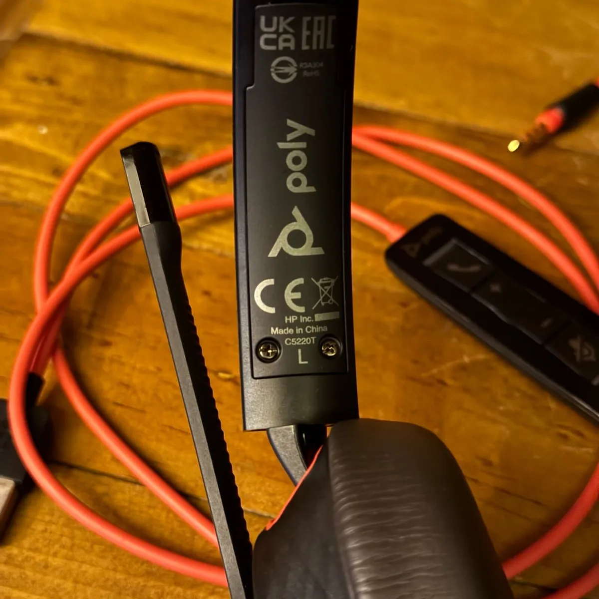 Plantronics Poly Blackwire C5220T Headset USB 3.5 - Image 3