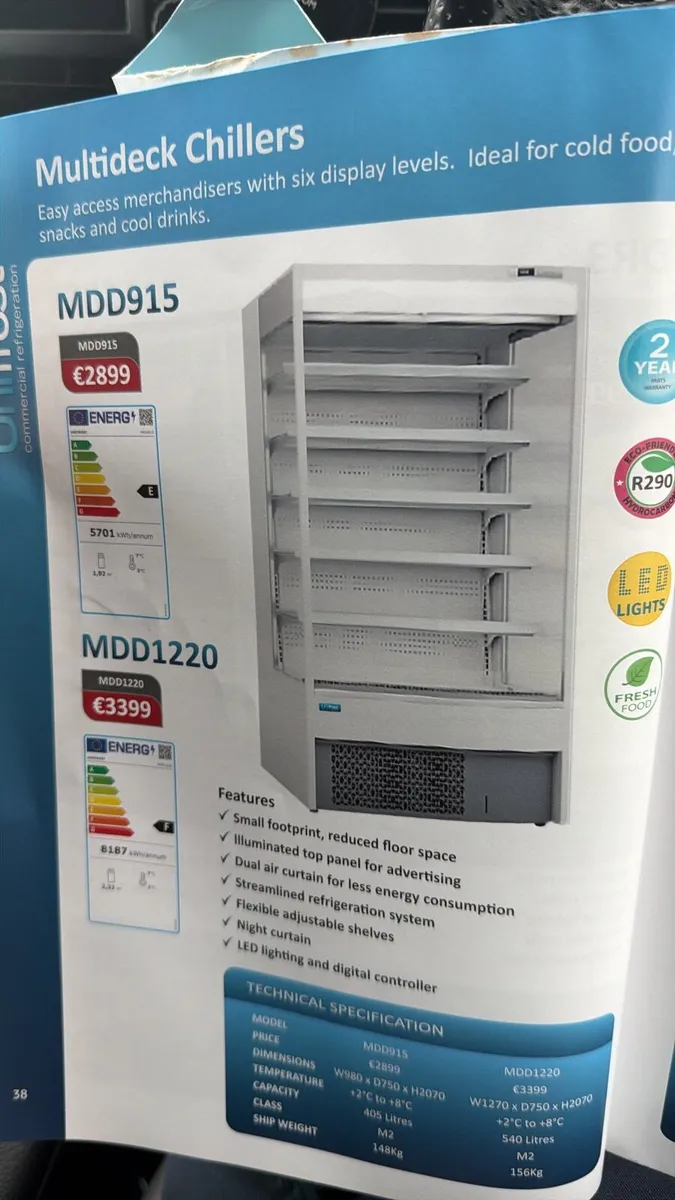 Glass door fridges to clear - Image 3