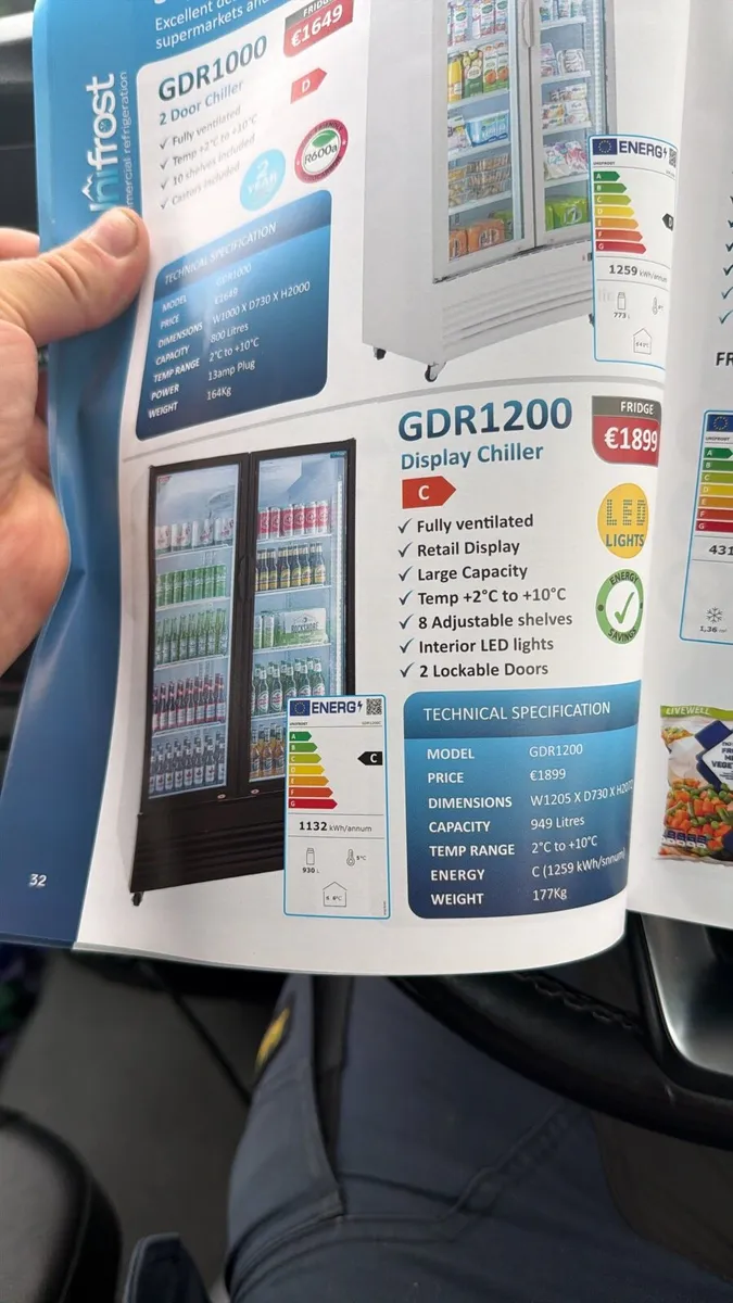 Glass door fridges to clear - Image 4