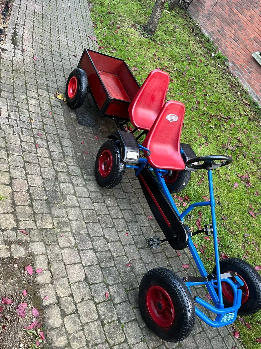 Berg 2 seater go cart and trailer - Image 2