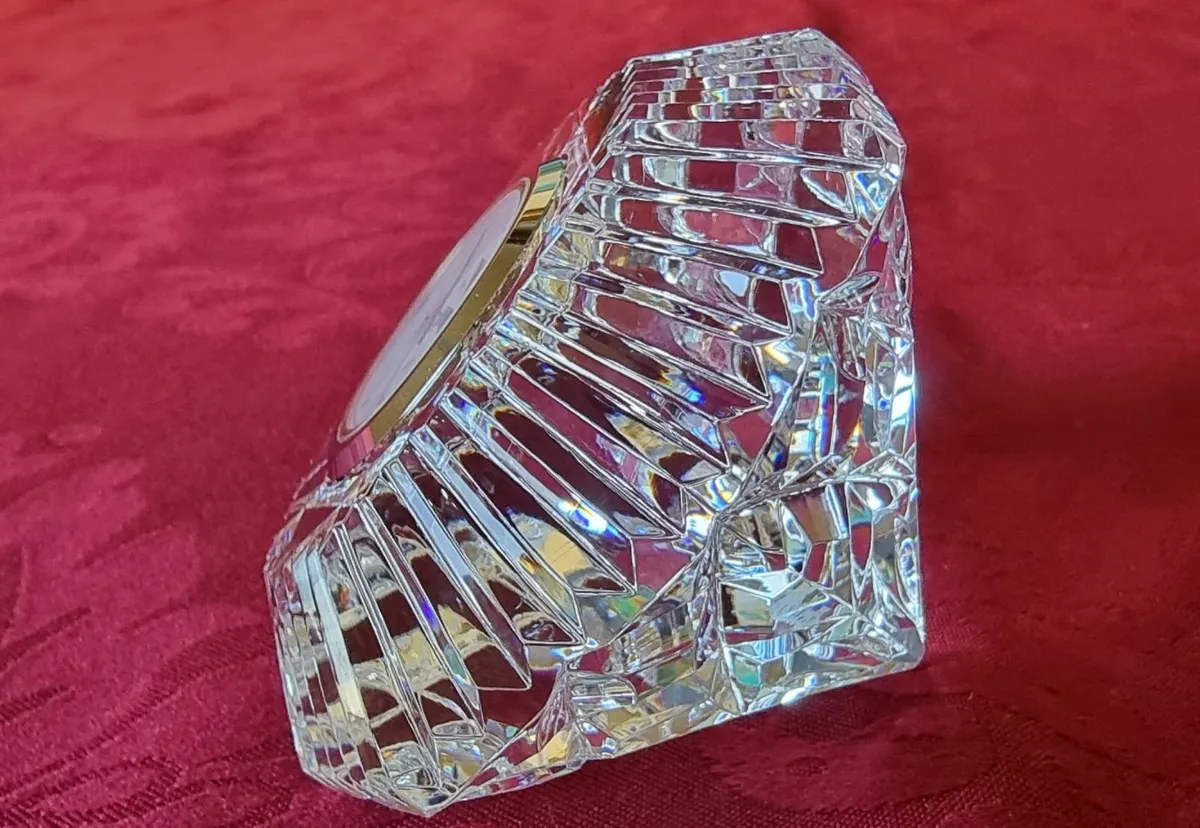 Waterford Crystal Lismore Diamond Desk Clock - Image 1
