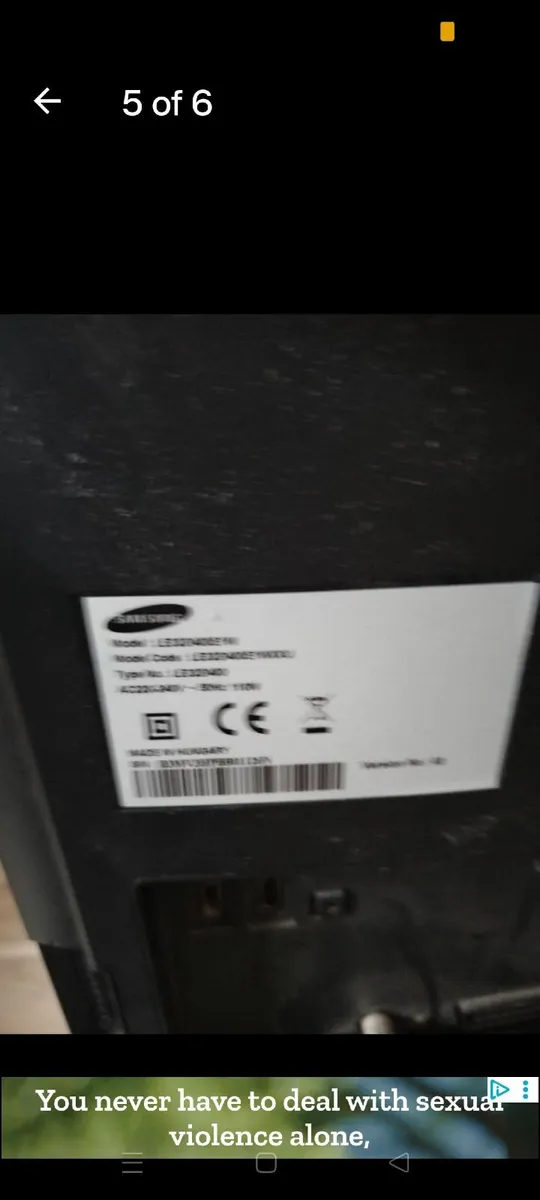 32inch Samsung Television - Image 2