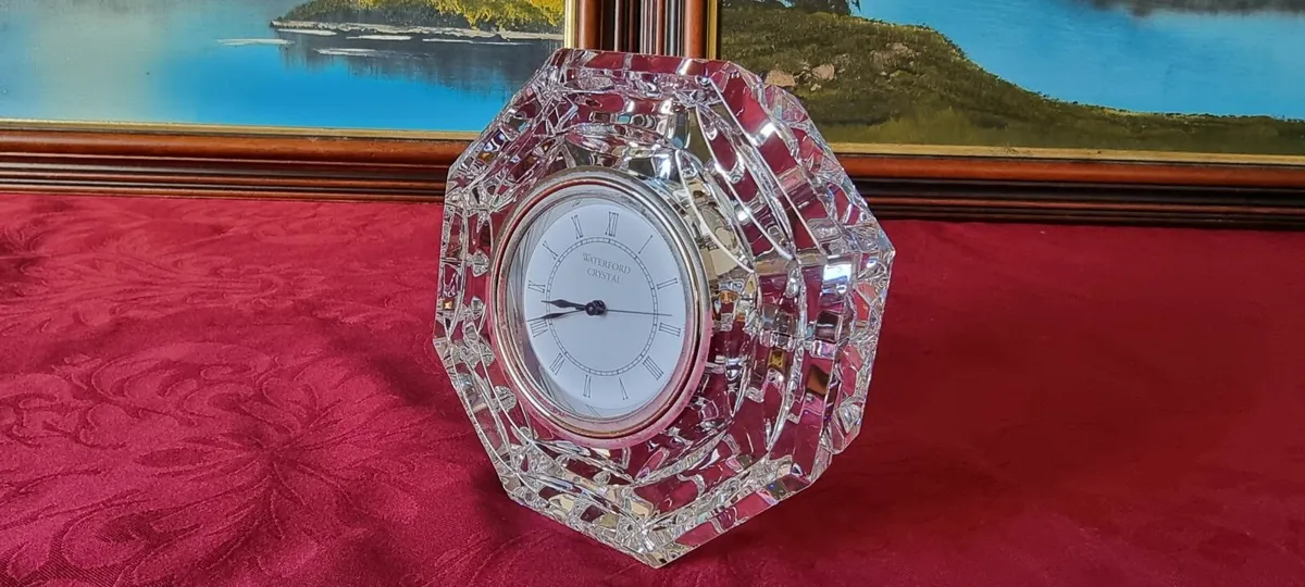 Waterford Crystal Octagonal Clock Made In Ireland - Image 3